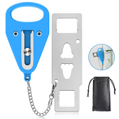 KUOGO 2 Pack Blue Portable Door Lock