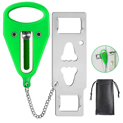 KUOGO 2 Pack Green Portable Door Lock