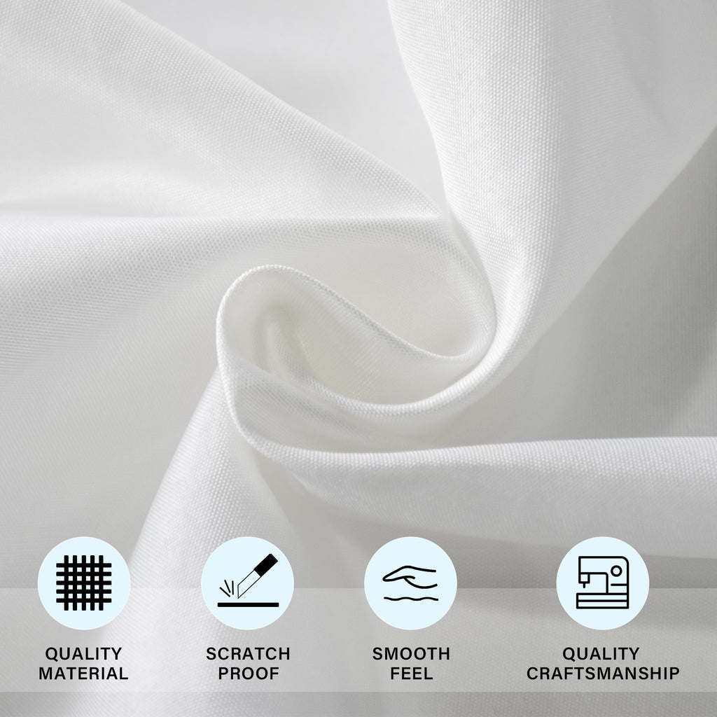 KUOGO Rectangle Polyester Table Cloth, Stain & Wrinkle Resistant Washable Table Cover for Wedding, Dinner Party, Buffet & Camping
