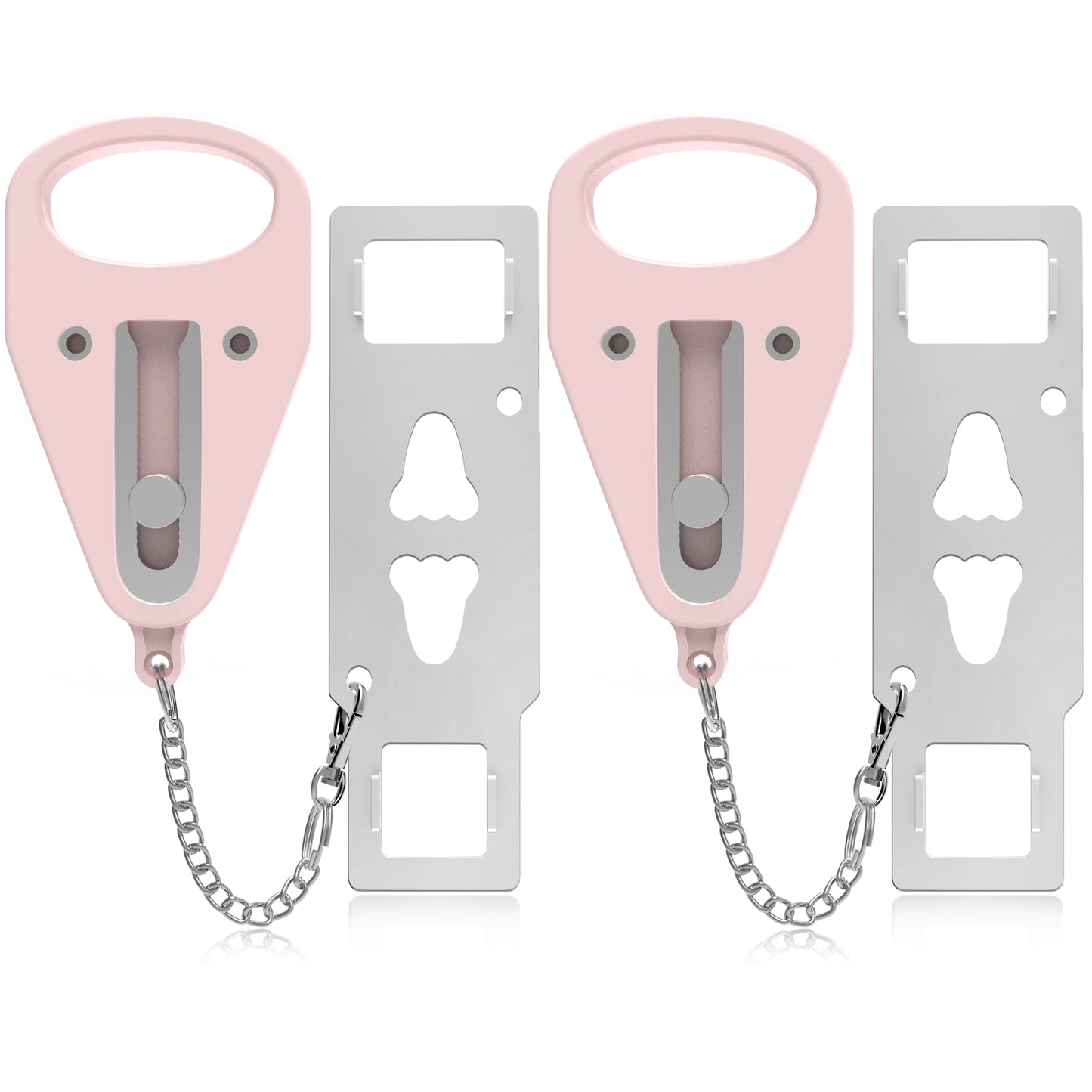 KUOGO 2 Pack Pink Portable Door Lock