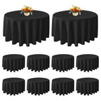 KUOGO Round Tablecloth, Washable Polyester Cover for Wedding, Party, Dinner & Camping
