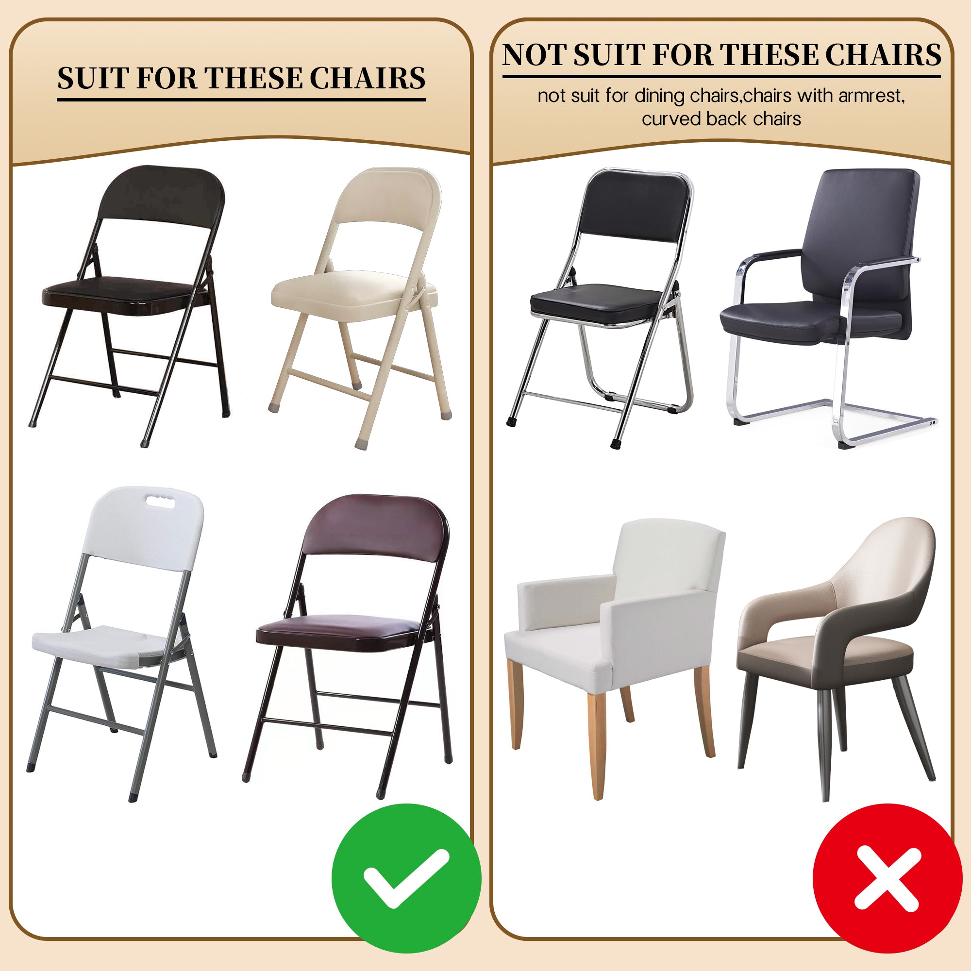 KUOGO 30-200 Pack Stretch Folding Chair Covers, Polyester Spandex Slipcovers for Wedding Banquet Party Holidays