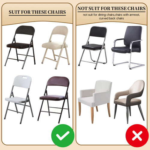 KUOGO 30-200 Pack Stretch Folding Chair Covers, Polyester Spandex Slipcovers for Wedding Banquet Party Holidays