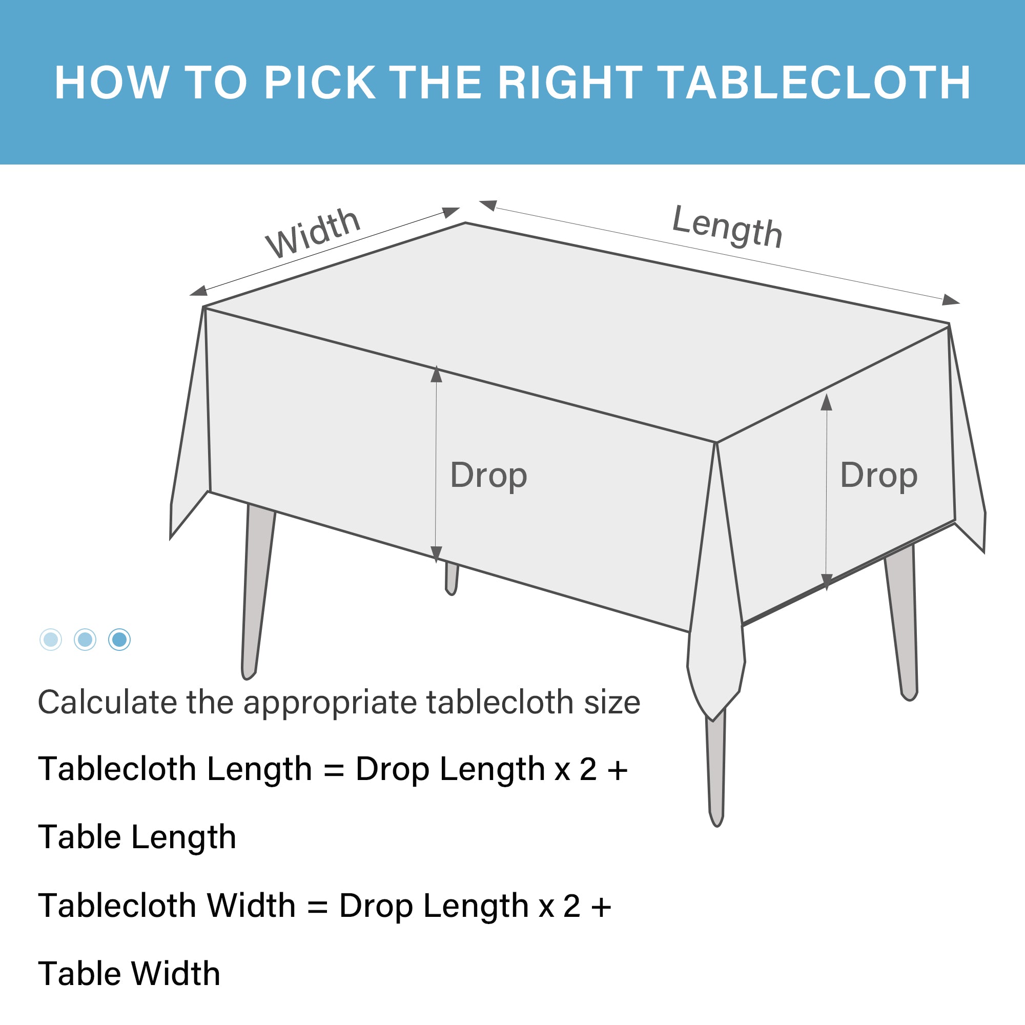 KUOGO Rectangle Polyester Table Cloth, Stain & Wrinkle Resistant Washable Table Cover for Wedding, Dinner Party, Buffet & Camping