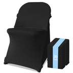 KUOGO 30-200 Pack Stretch Folding Chair Covers, Polyester Spandex Slipcovers for Wedding Banquet Party Holidays