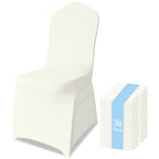 KUOGO Spandex Stretch Chair Covers 30–200Pcs, Removable Slipcovers for Wedding Banquet Dining Party