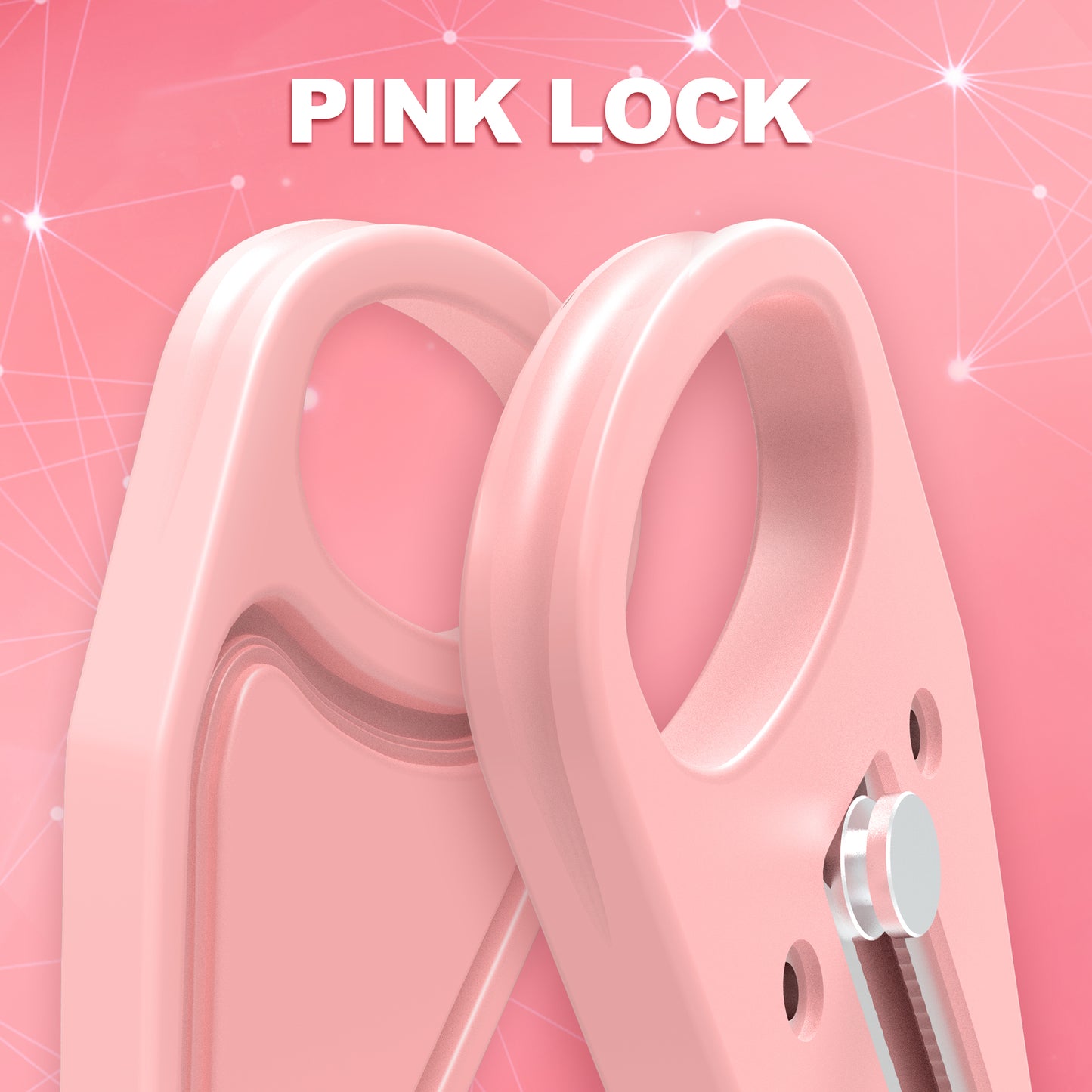 KUOGO 2 Pack Pink Portable Door Lock