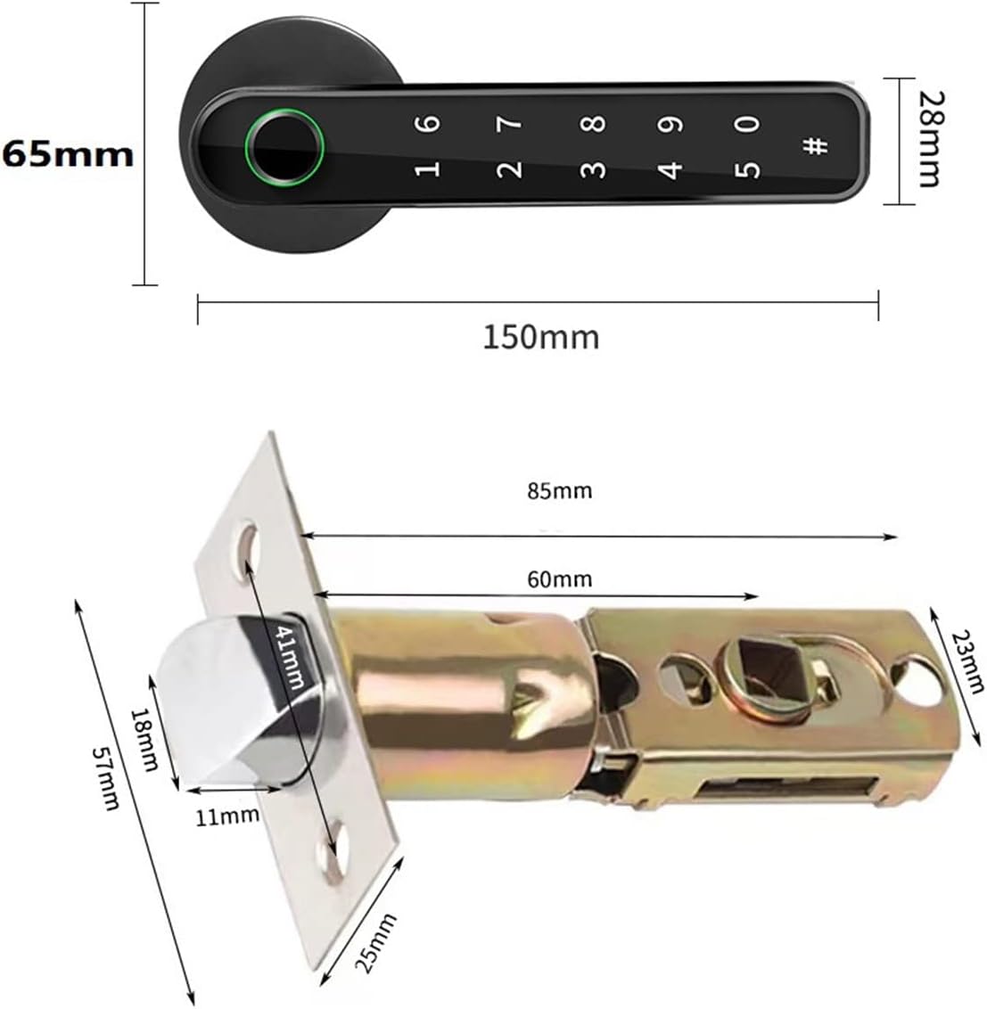 KUOGO Indoor Fingerprint & Code Door Lock