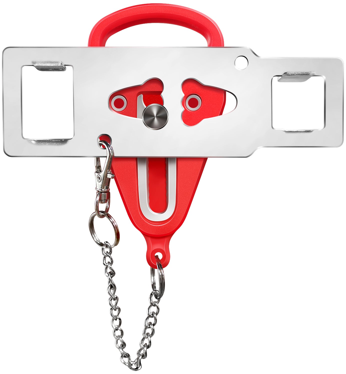 KUOGO 2 Pack Red Portable Door Lock