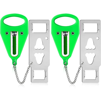 KUOGO 2 Pack Green Portable Door Lock