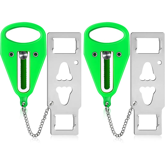 KUOGO 2 Pack Green Portable Door Lock