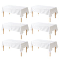 KUOGO Rectangle Polyester Table Cloth, Stain & Wrinkle Resistant Washable Table Cover for Wedding, Dinner Party, Buffet & Camping