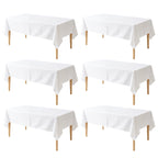 KUOGO Rectangle Polyester Table Cloth, Stain & Wrinkle Resistant Washable Table Cover for Wedding, Dinner Party, Buffet & Camping