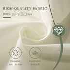 KUOGO Round Tablecloth, Washable Polyester Cover for Wedding, Party, Dinner & Camping