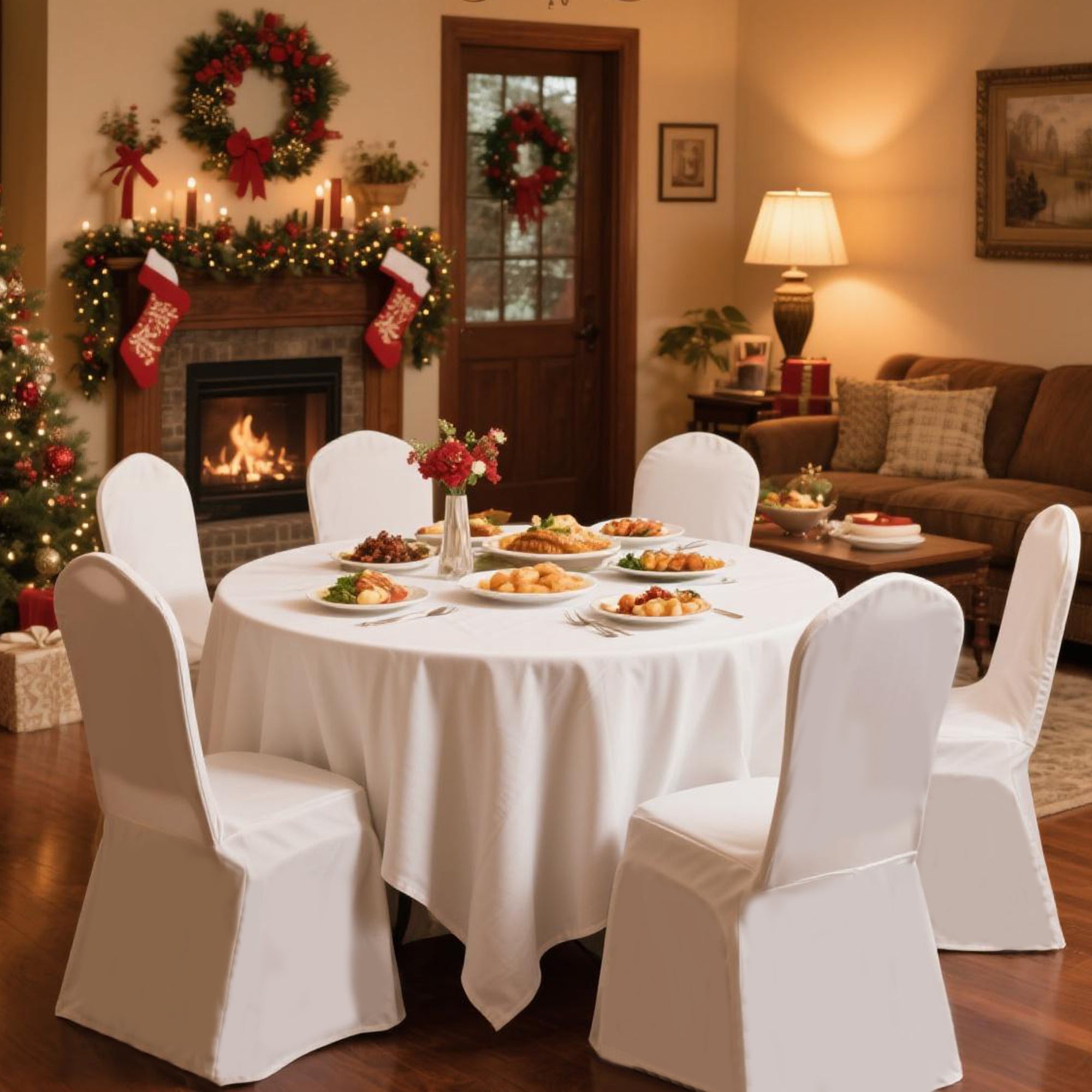 KUOGO Spandex Stretch Chair Covers 30–200Pcs, Removable Slipcovers for Wedding Banquet Dining Party