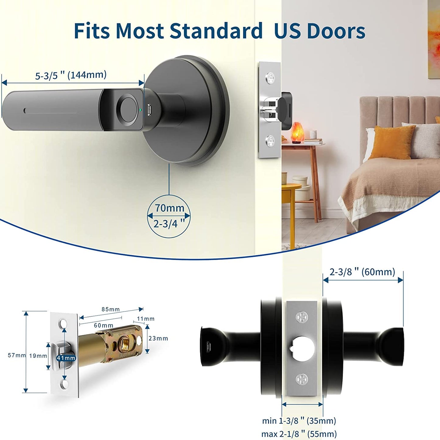 KUOGO Indoor Fingerprint Door Lock