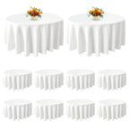 KUOGO Round Tablecloth, Washable Polyester Cover for Wedding, Party, Dinner & Camping