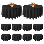 KUOGO Round Tablecloth, Washable Polyester Cover for Wedding, Party, Dinner & Camping