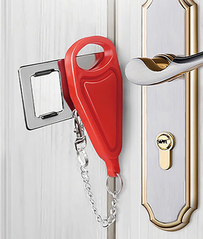 KUOGO Black & Red Portable Door Lock