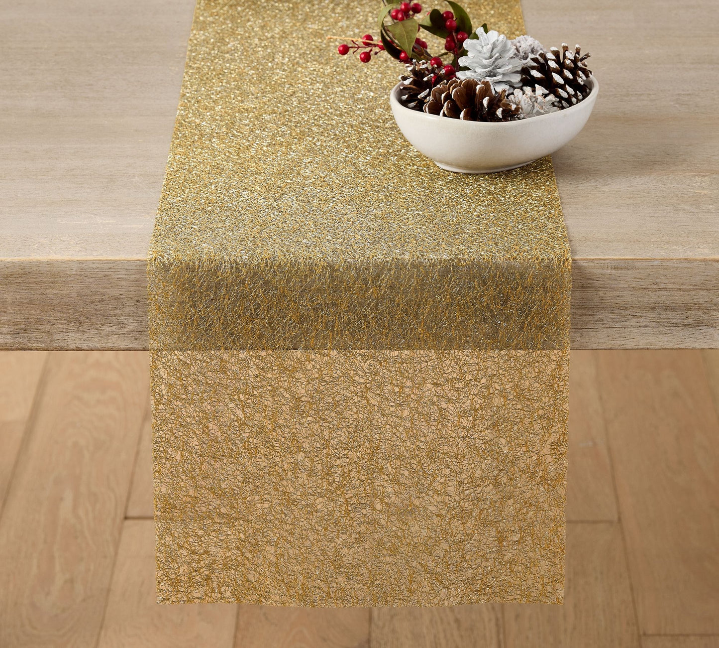 Metallic Lace Table Runner