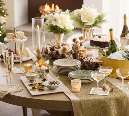 Metallic Lace Table Runner