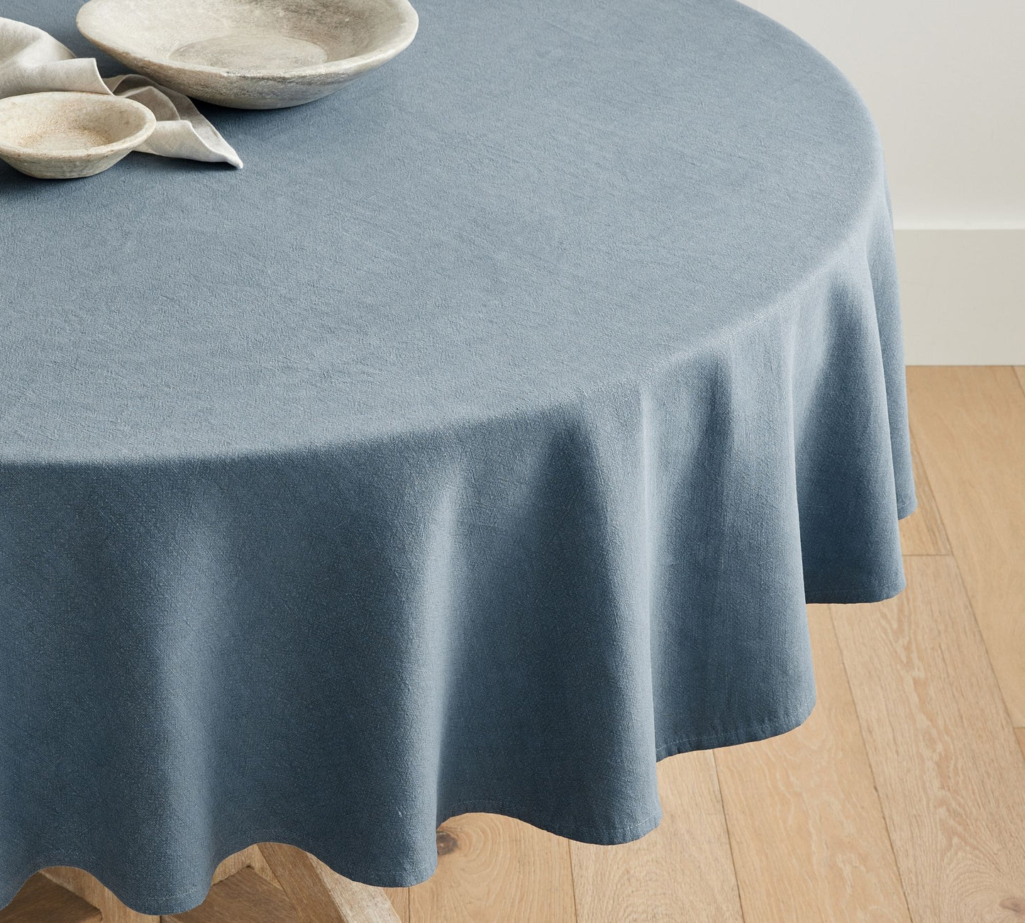 Round Linen Tablecloth