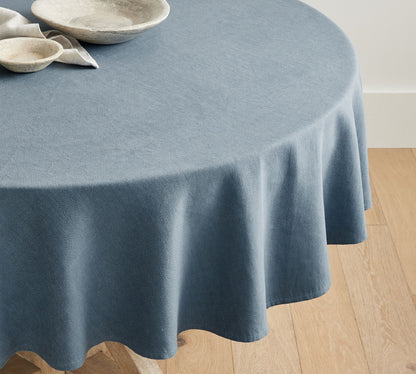 Round Linen Tablecloth