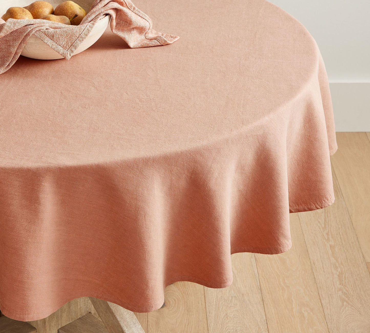Round Linen Tablecloth