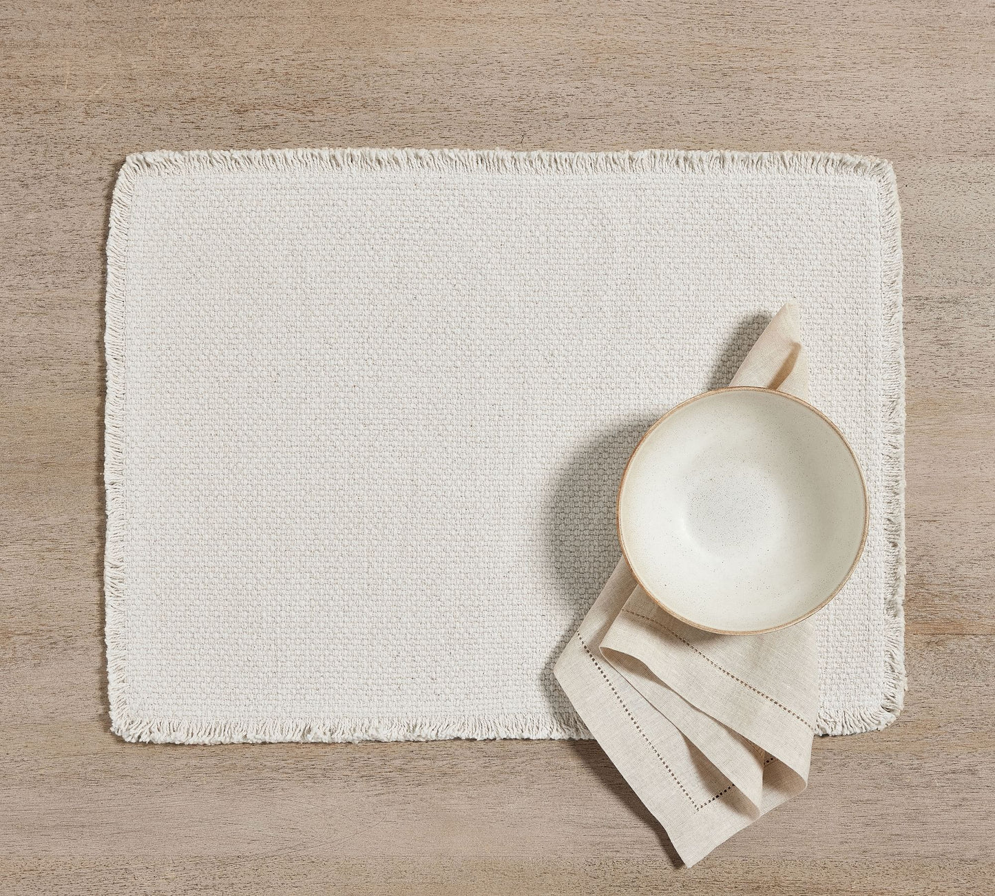 Handwoven Cotton Fringe Placemats